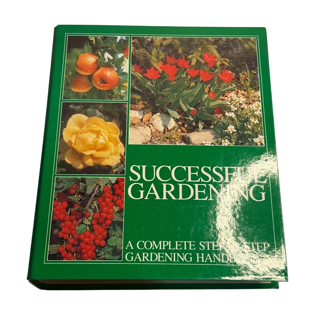 VTG Successful Gardening Handbook Binder Green Step-By-Step Reference Guide Book